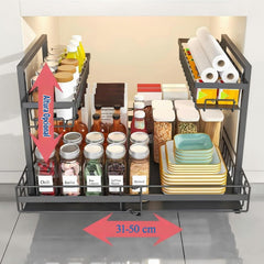 Izvlečni Organizator za Pod Umivalnik 31-50 x 39 x 37.5 cm