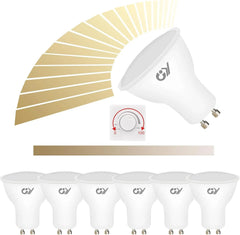 Jingying GU10 LED Sijalka 7W 3000K 6 Kosov