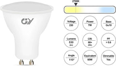 Jingying GU10 LED Sijalka 7W 3000K 6 Kosov