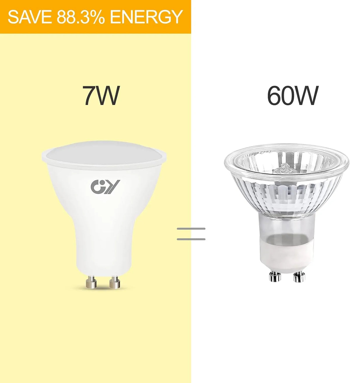 Jingying GU10 LED Sijalka 7W 3000K 6 Kosov