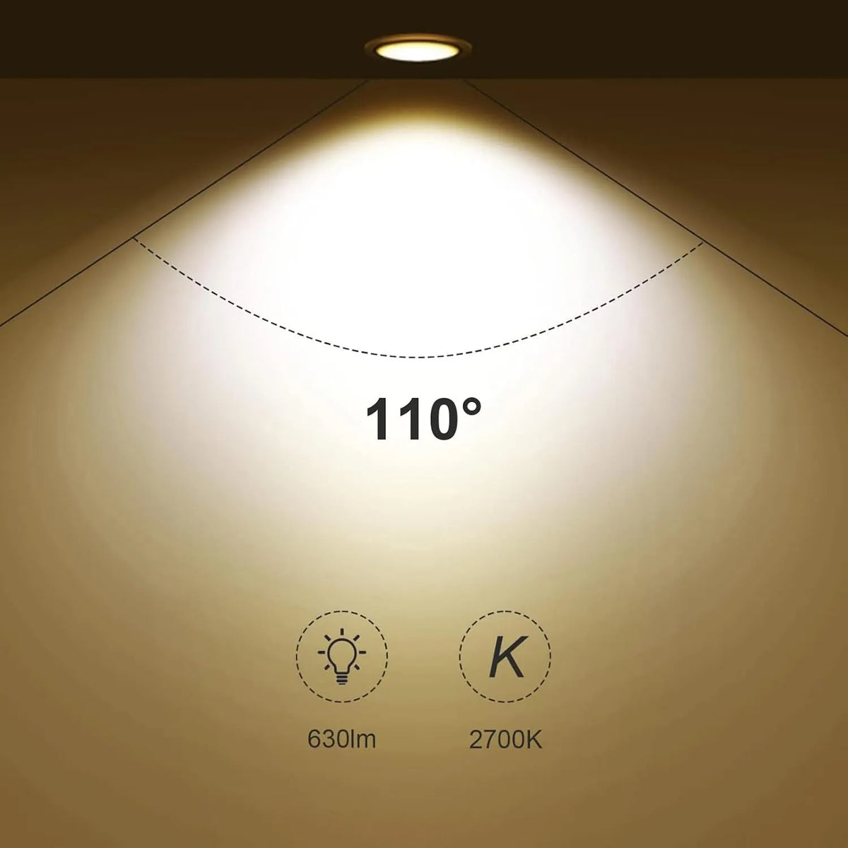 Jingying GU10 LED Sijalka 7W 3000K 6 Kosov