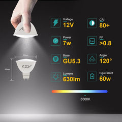 Jingying LED Sijalke GU5.3 MR16 12 Kosov