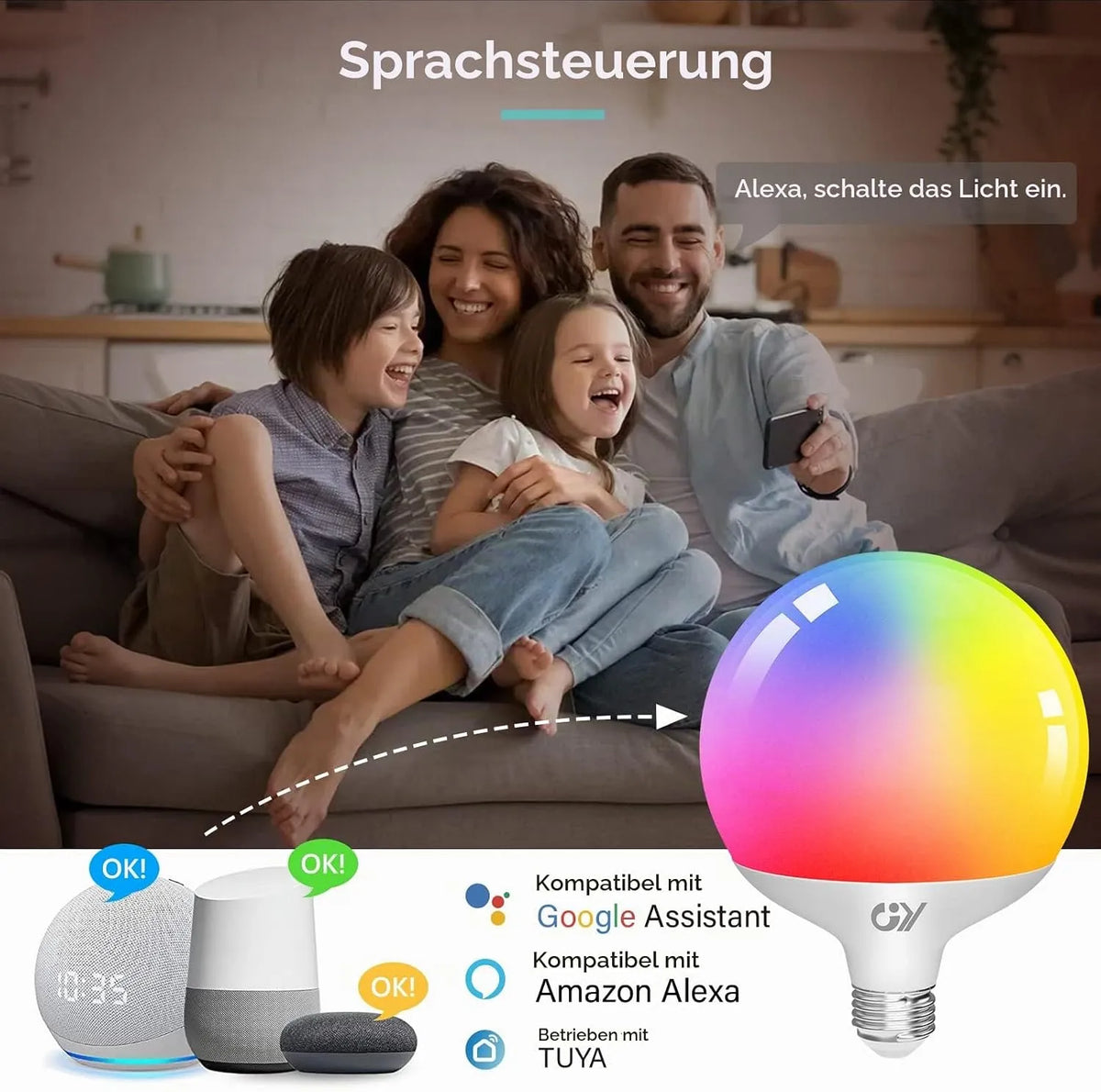 Jingying Pametna LED Sijalka E27 18W 1 kos