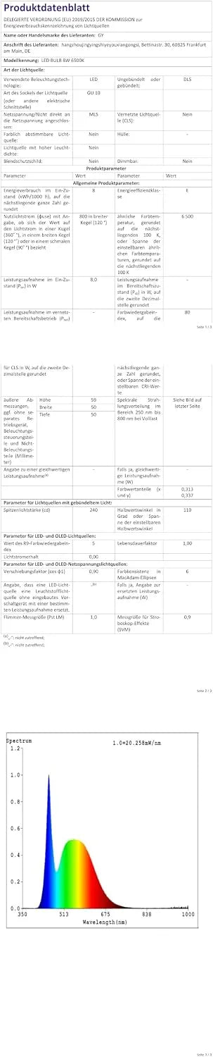 Jingying Pametna LED Sijalka GX53 6 kosov