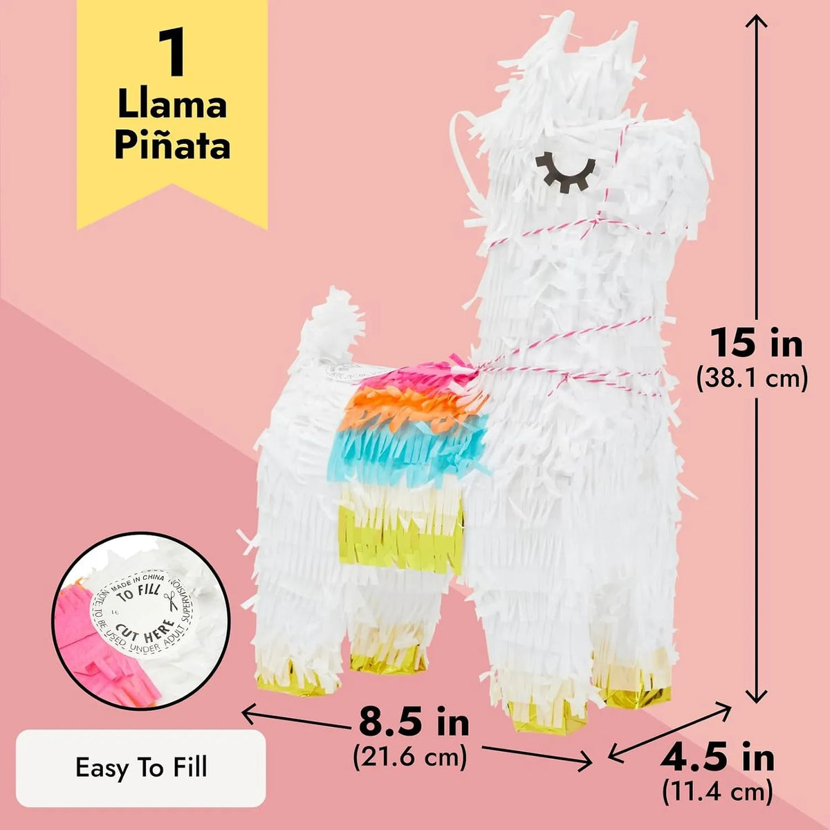 Juvale Piñata Lama 21,6 x 11,4 x 38,1 cm 1 Kos
