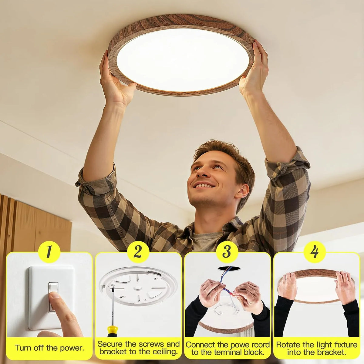 Kambo LED Stropna Svetilka Premer 30 cm