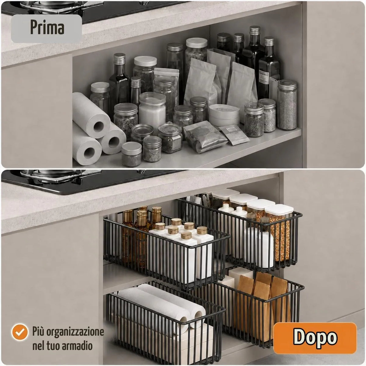KEXIBO Izvlečni Predal za Omaro 41 x 15,3 x 16 cm KEXIBO-LB