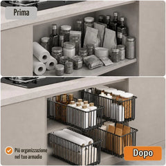 KEXIBO Izvlečni Predal za Omaro 41 x 15,3 x 16 cm KEXIBO-LB