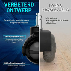 Kolesa za Pisarniški Stol 11 mm 5 Kosov