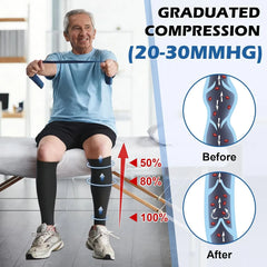 Kompresijske Nogavice Brez Stopal 20-30 mmHg, 1 Par