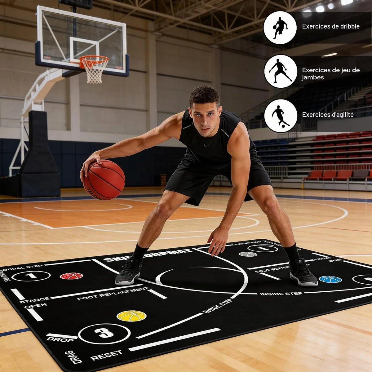 Košarkarska Podloga Za Trening 120 x 80 cm