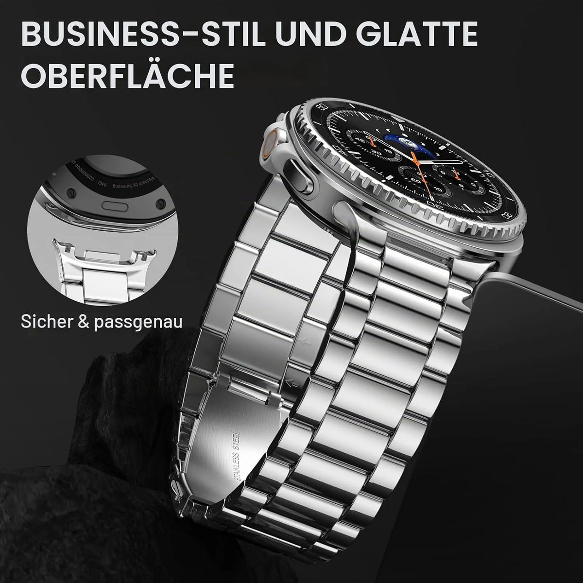 Kovinski Pašček za Samsung Galaxy Watch 9 / 8 / 8 Classic 40 mm / 44 mm