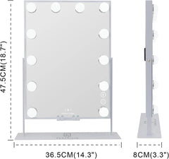 Kozmetično Ogledalo z LED Osvetlitvijo 30 x 41 cm