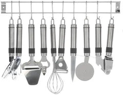 Kuhinjski Pripomočki Set z Letvijo 9 Kosov 50 cm