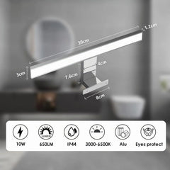 KYOTECH LED Kopalniška Svetilka za Ogledalo 30 cm
