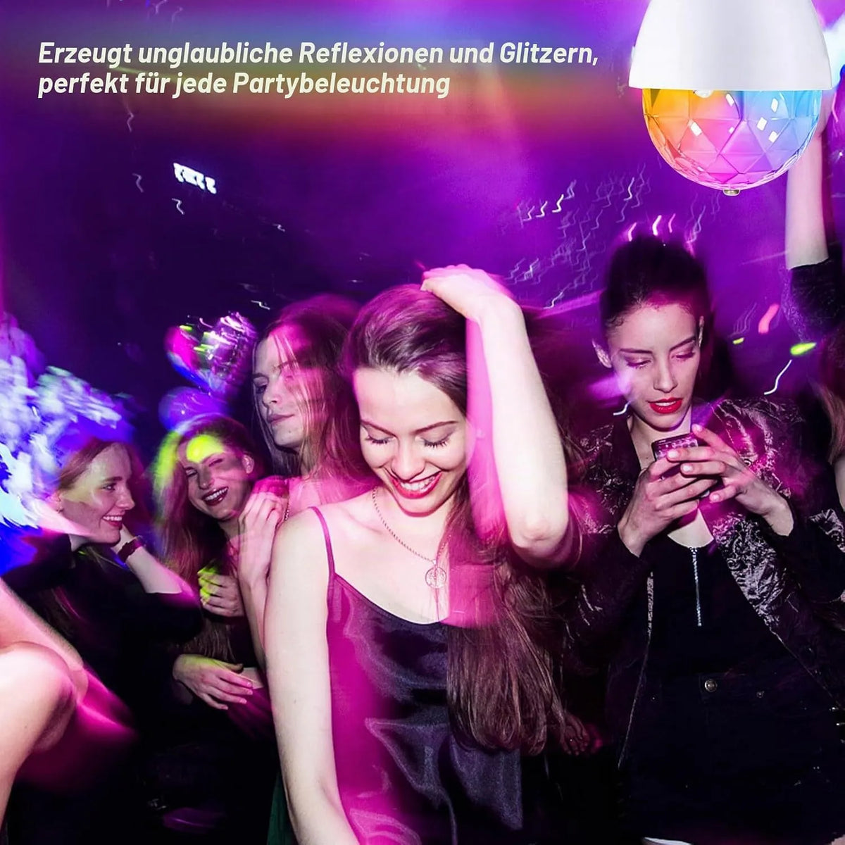 LED Disko Luč E27 3W RGB 360° 2 Kosa