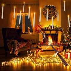 LED Lebdeče Sveče Z Čarobno Palčko 24 Kos