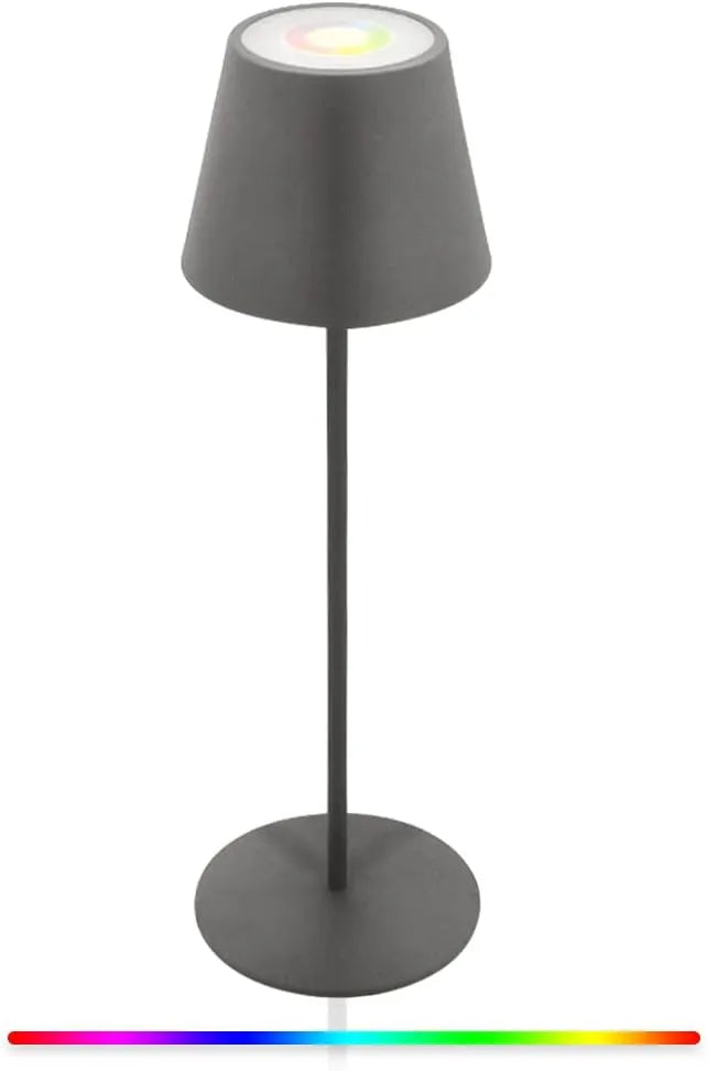 LED Namizna Svetilka RGB Zatemnilna Brezžična IP54 12 x 12 x 38 cm