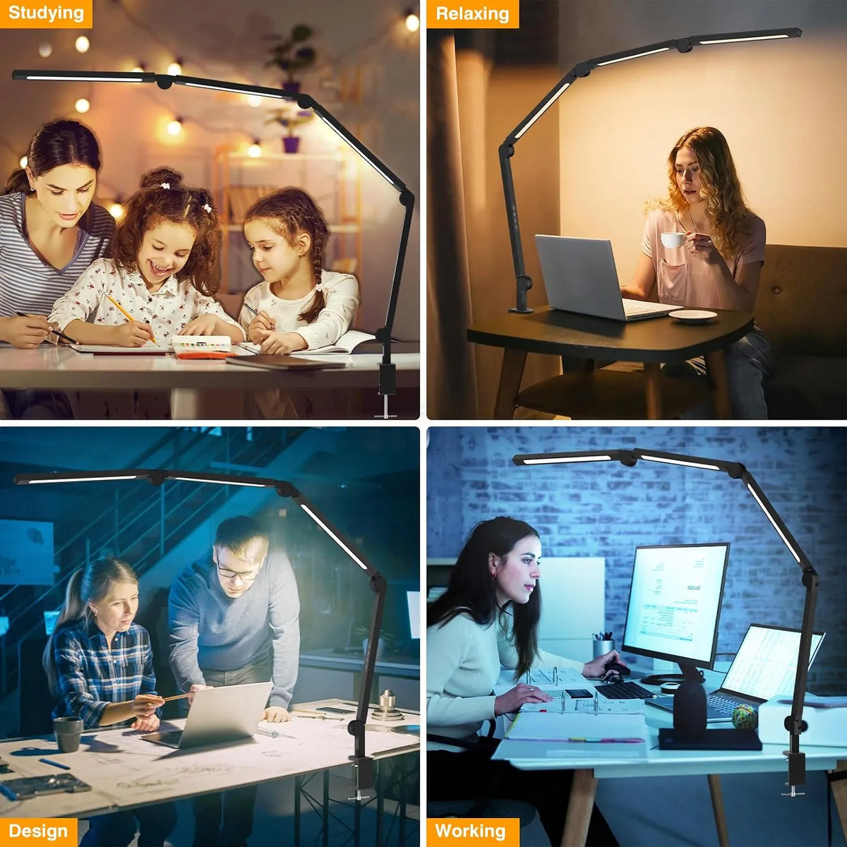 LED Namizna Svetilka s Sponko 1 Kos
