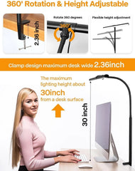 LED Namizna Svetilka s Sponko 43 cm