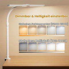 LED Namizna Svetilka z Dvojno Glavo 76 cm