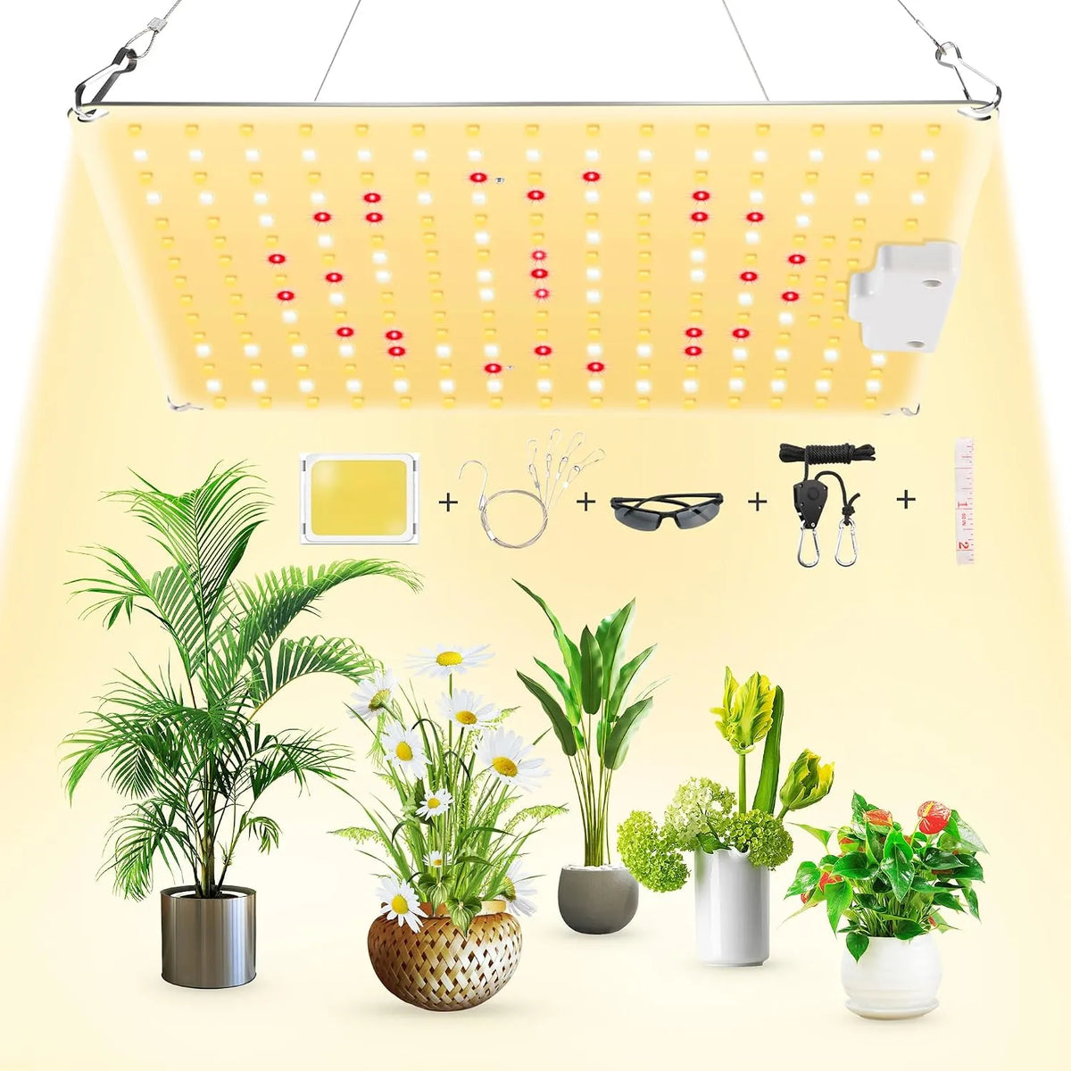 LED Sijalka za Rast Rastlin Polnega Spektra 30 x 28 x 3,5 cm