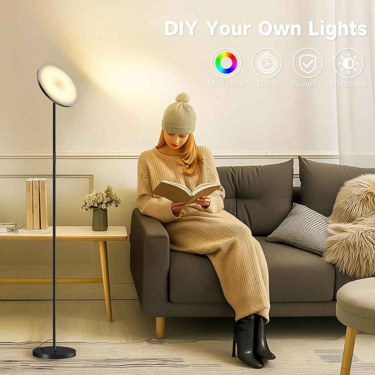 LED Stoječa Svetilka RGB 175 cm 1 Kos