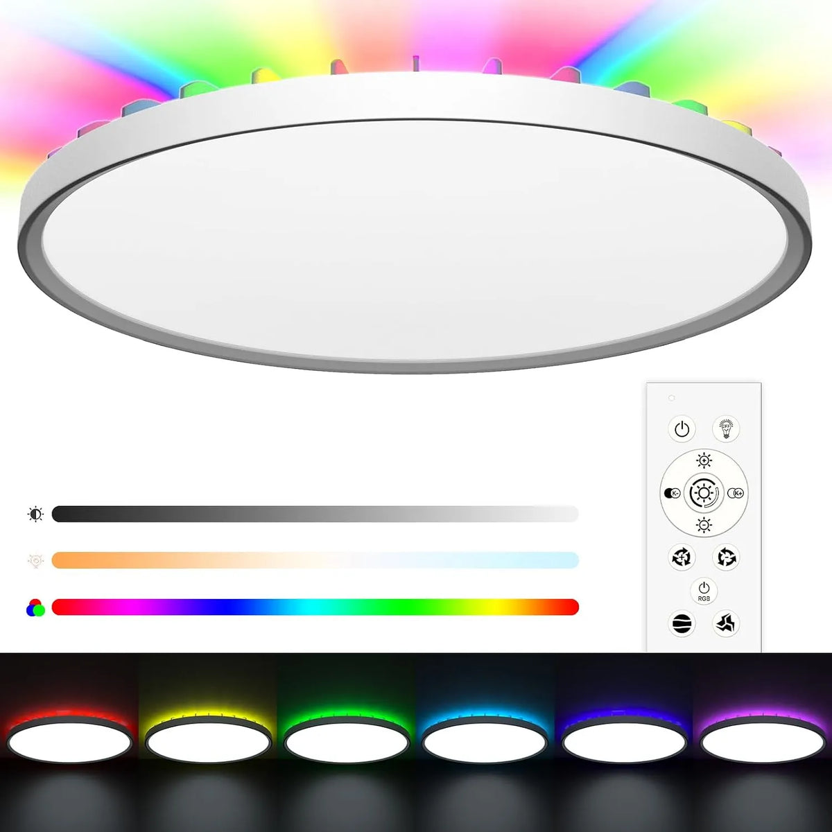 LED Stropna Svetilka Z Daljincem 30 cm