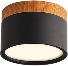 LED Stropna Svetilka z Lesnim Detajlom 10.8 x 7.2 cm