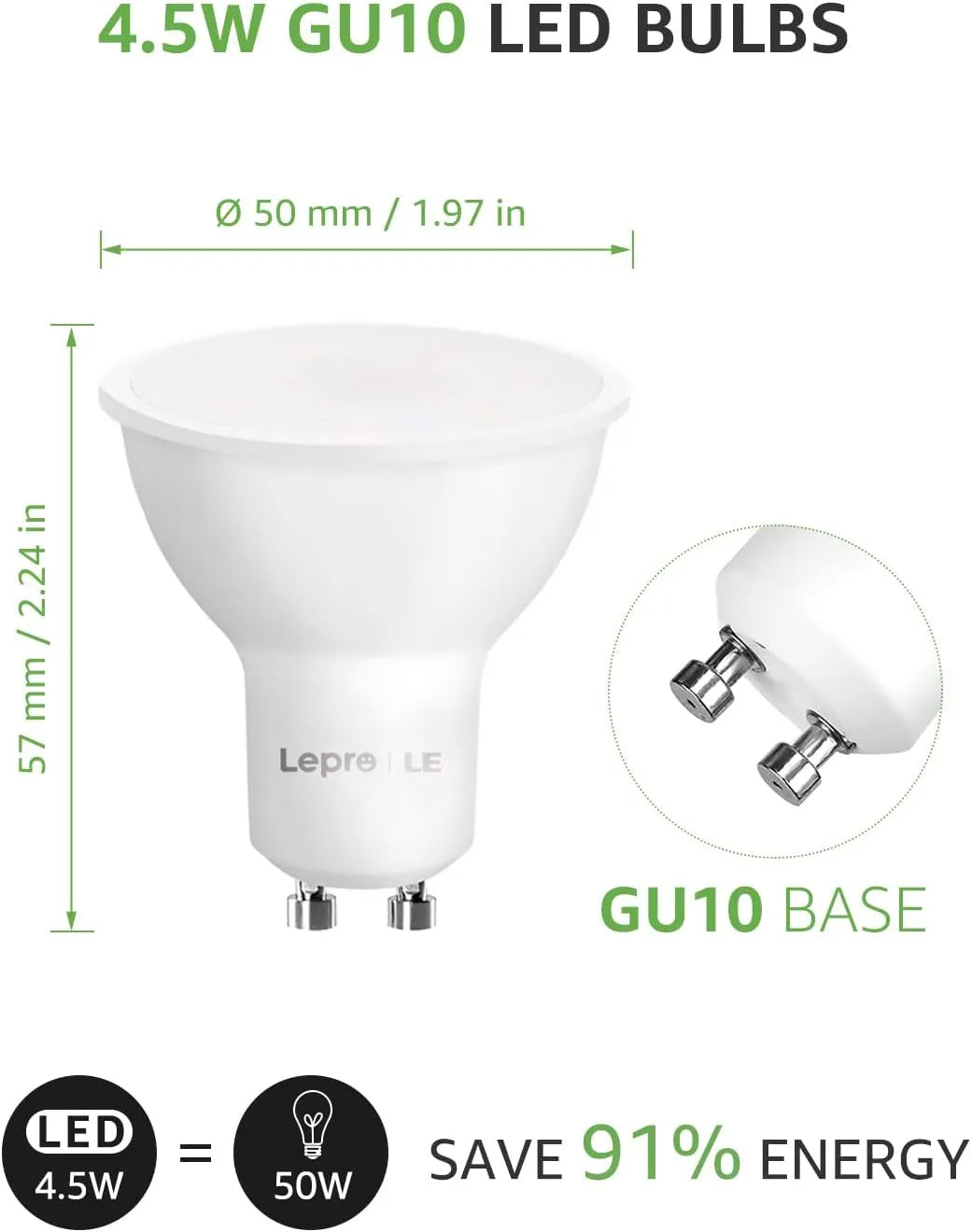 Lepro Pametna LED Sijalka GU10 1 Kos