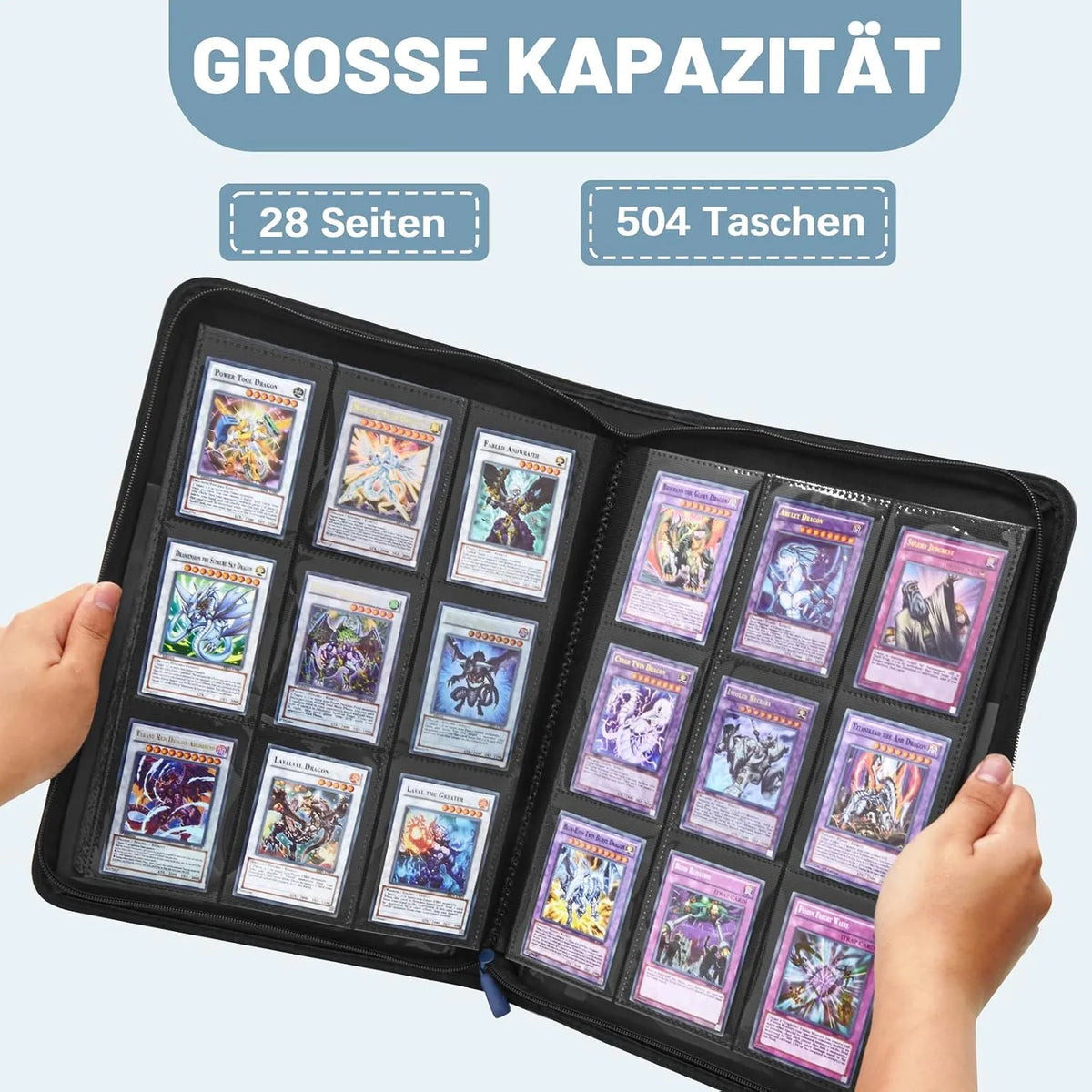 Lictin Album za Zbirateljske Kartice z Usnjenim Ovitkom 504 Žepkov