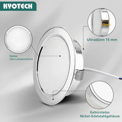 LIYII Vgradne LED Svetilke 65 mm 3 Kosi