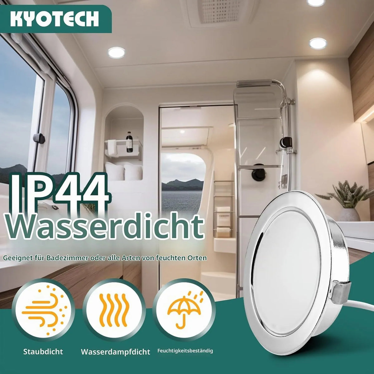 LIYII Vgradne LED Svetilke 65 mm 3 Kosi