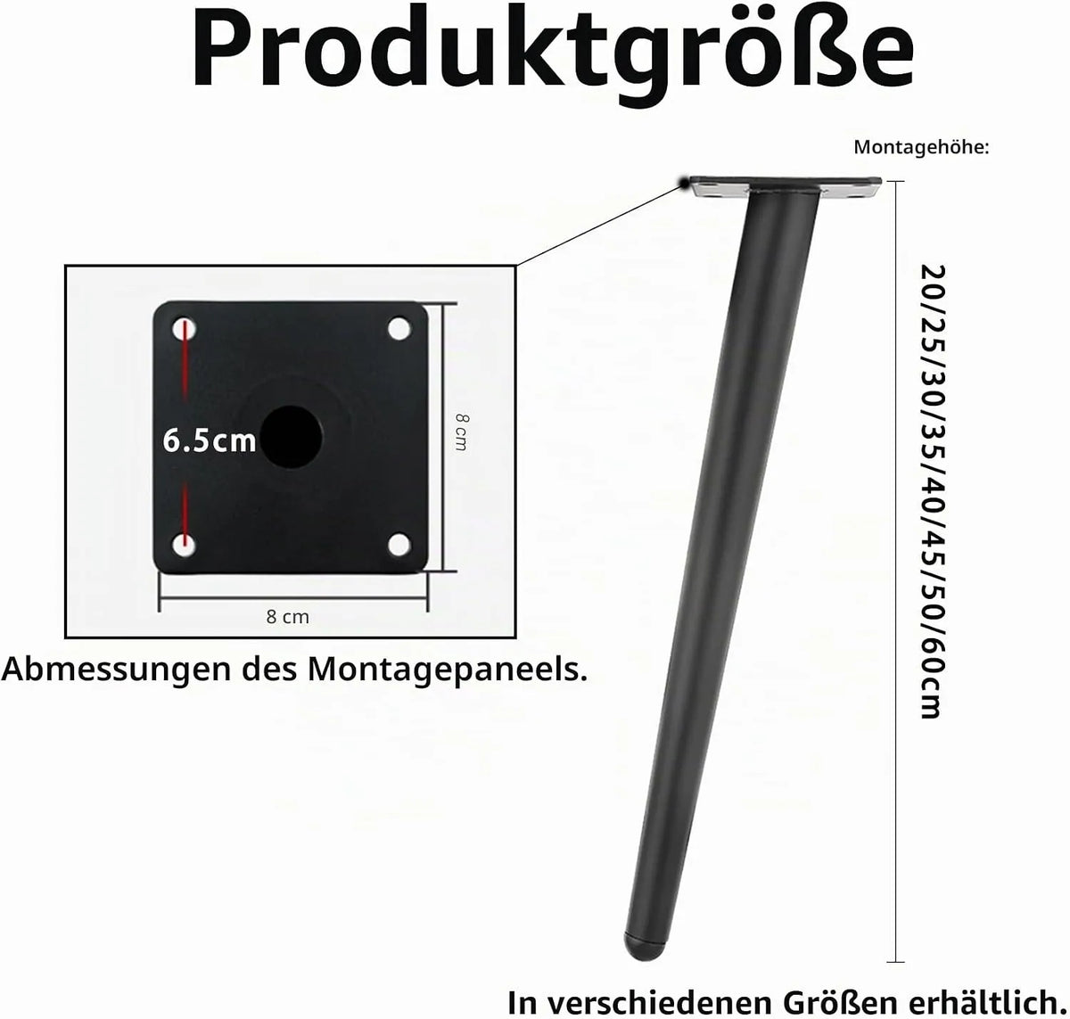 LJMbed Pohištvene Noge 4 Kos