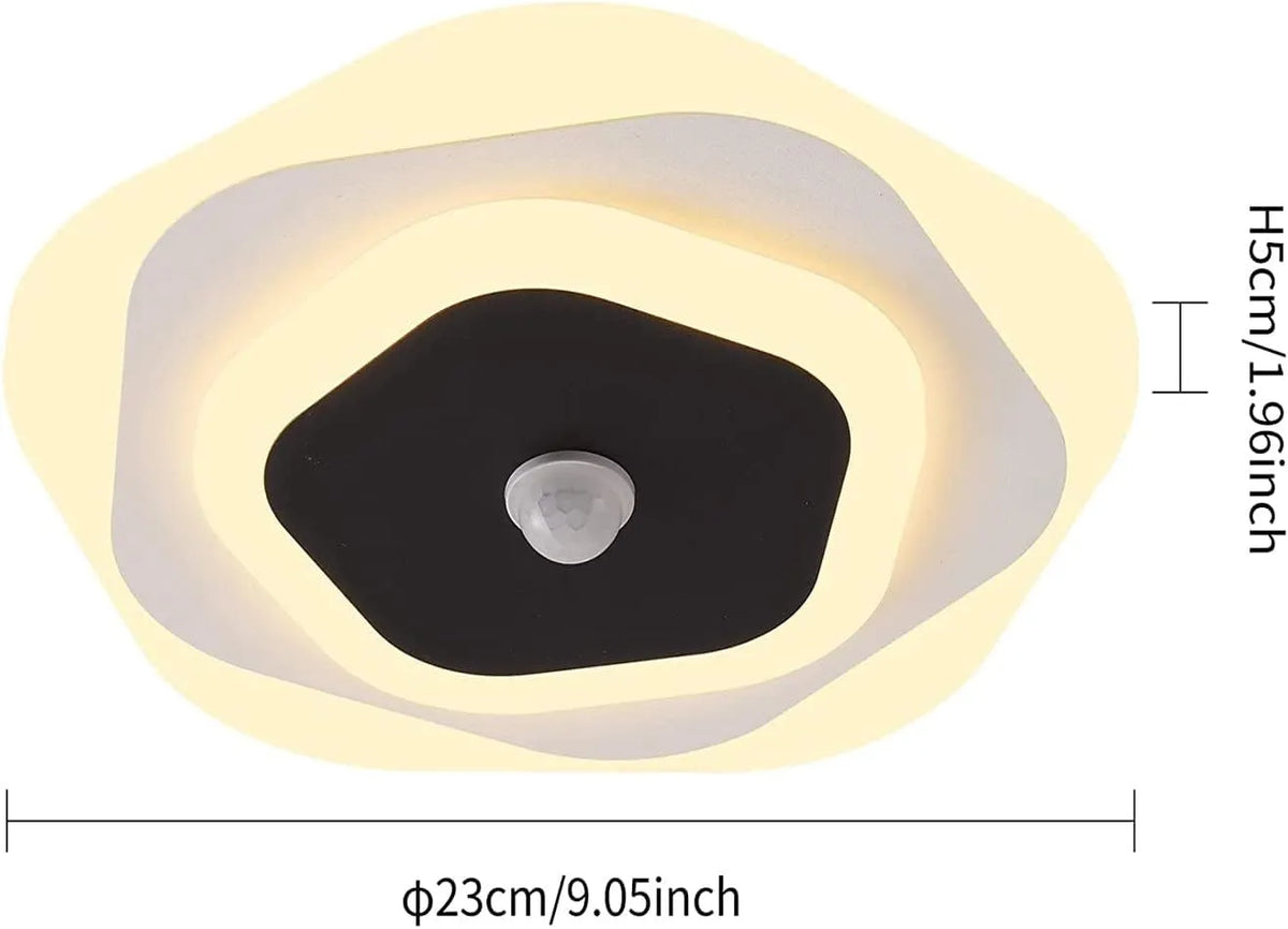 LSWZZ LED Stropna Svetilka s Senzorjem Gibanja Ø 23 cm