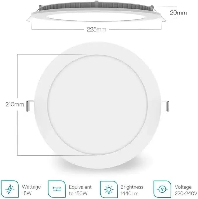 Lumary RGB Pametni LED Vgradni Reflektor 22,5 cm