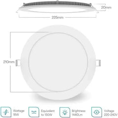 Lumary RGB Pametni LED Vgradni Reflektor 22,5 cm