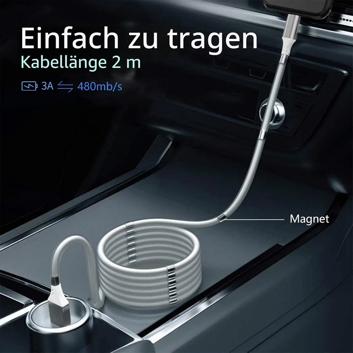 Magnetni Polnilni Kabel USB-C 200 cm