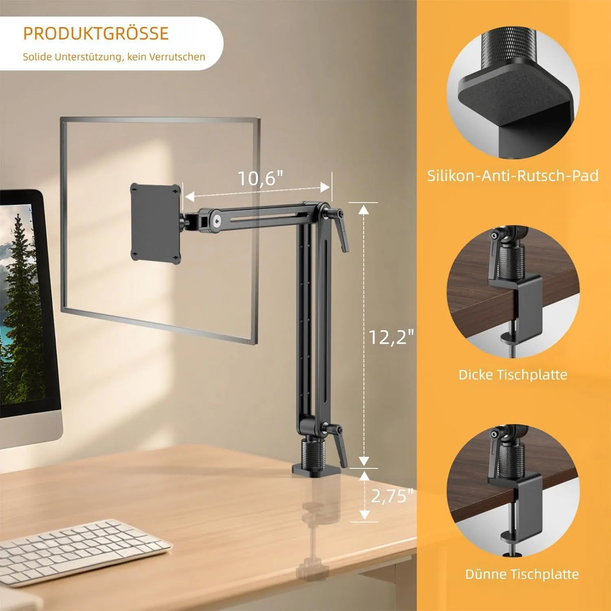 Magnetno Namizno Stojalo za Tablice in Prenosne Monitorje 1 kos