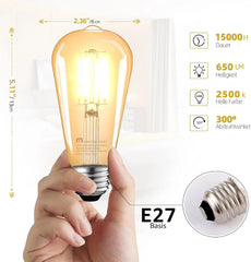 MASTERY MART LED Sijalke E27 Vintage 3 Kosi