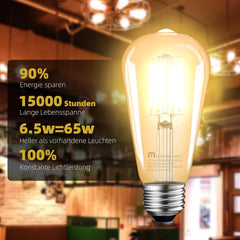 MASTERY MART LED Sijalke E27 Vintage 3 Kosi