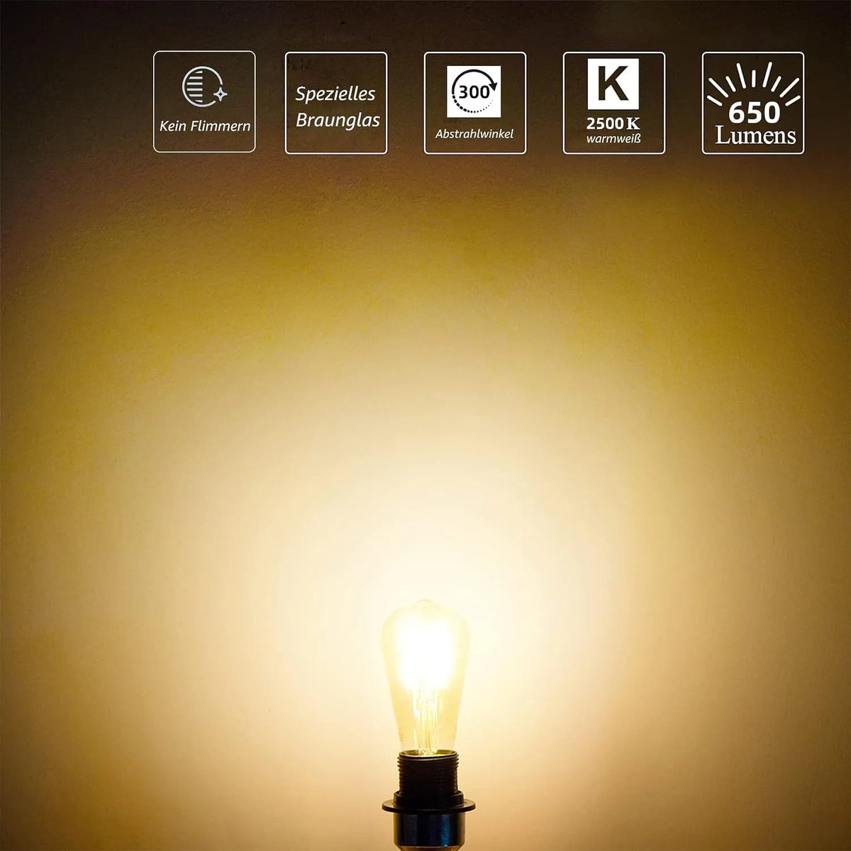MASTERY MART LED Sijalke E27 Vintage 3 Kosi