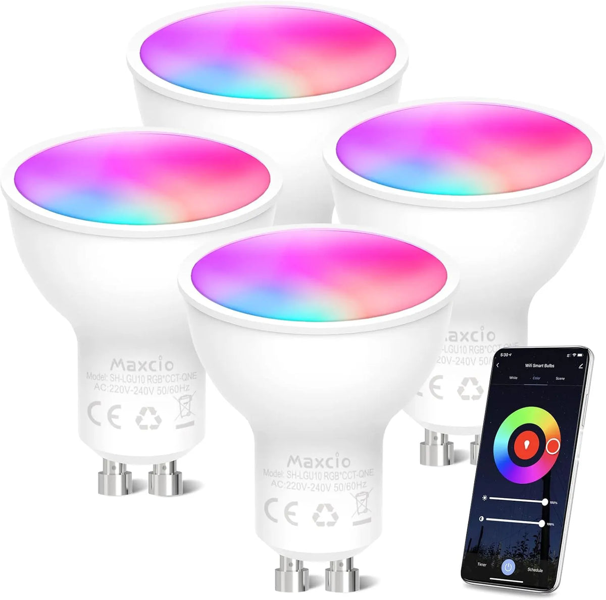 Maxcio Pametna LED Sijalka GU10 4 Kosi