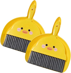 Mini Namizni Set za Čiščenje z Metlico in Smetišnico 2 Kosa
