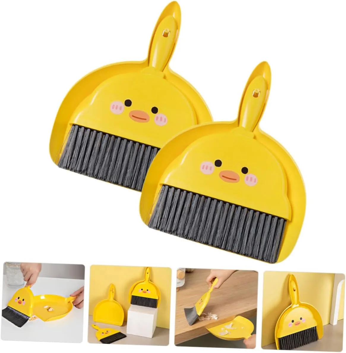 Mini Namizni Set za Čiščenje z Metlico in Smetišnico 2 Kosa
