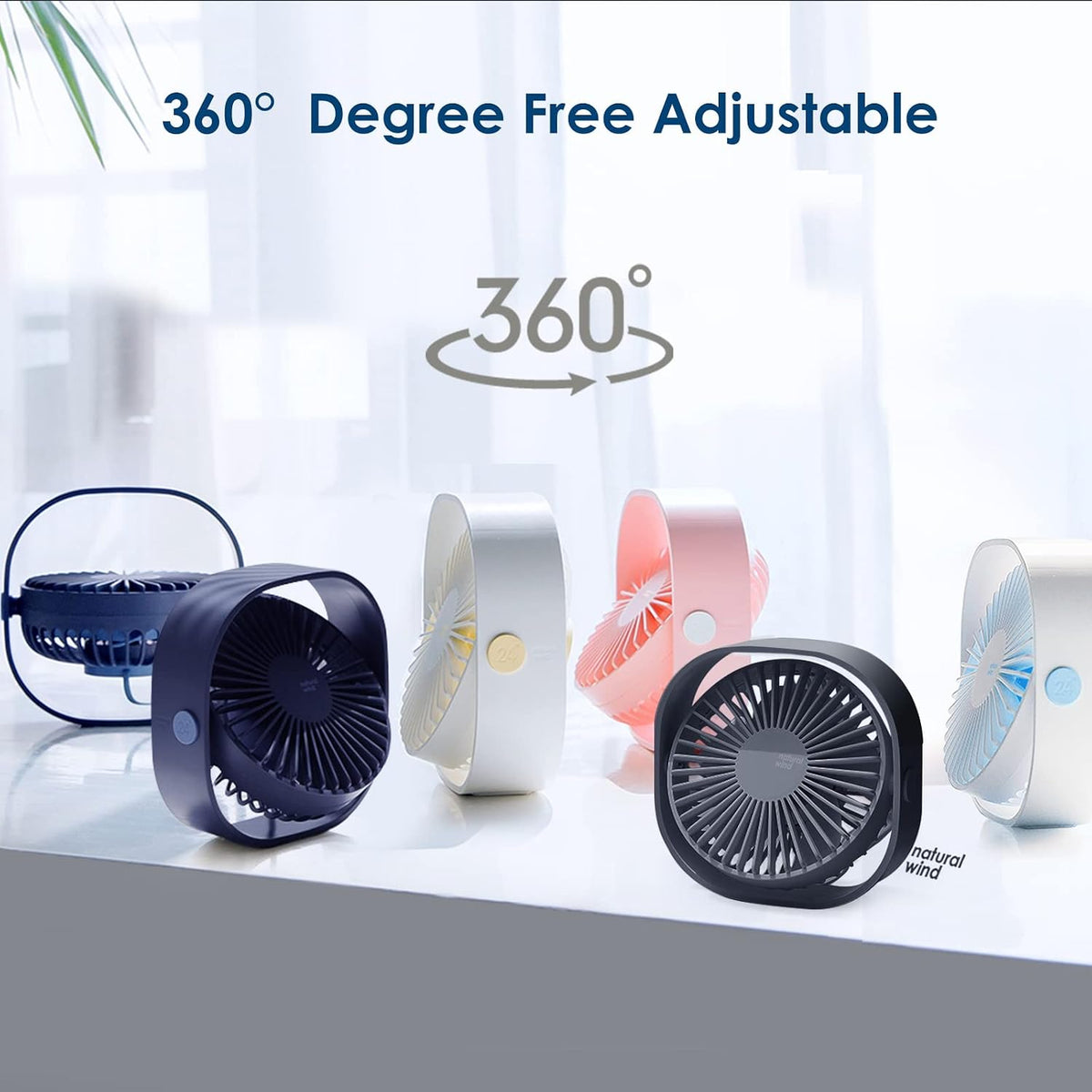 Mini USB Namizni Ventilator 12,3 x 12,3 cm