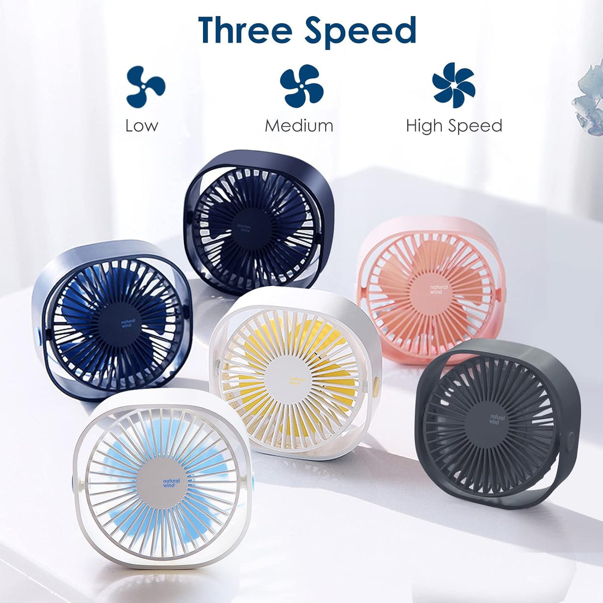 Mini USB Namizni Ventilator 12,3 x 12,3 cm