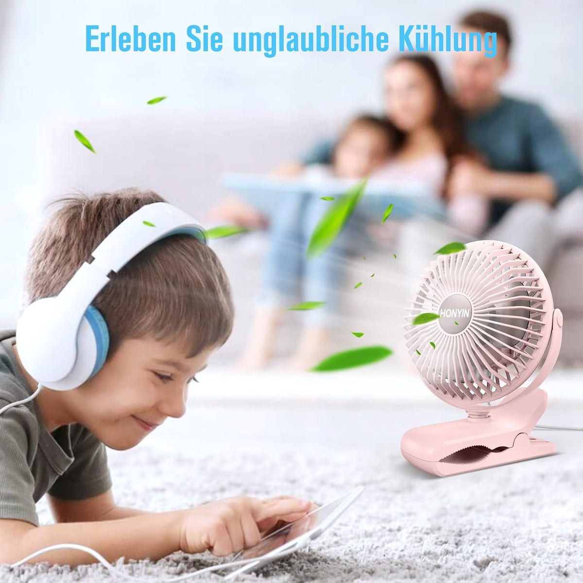 Mini USB Namizni Ventilator s Ščipalko 12,7 cm