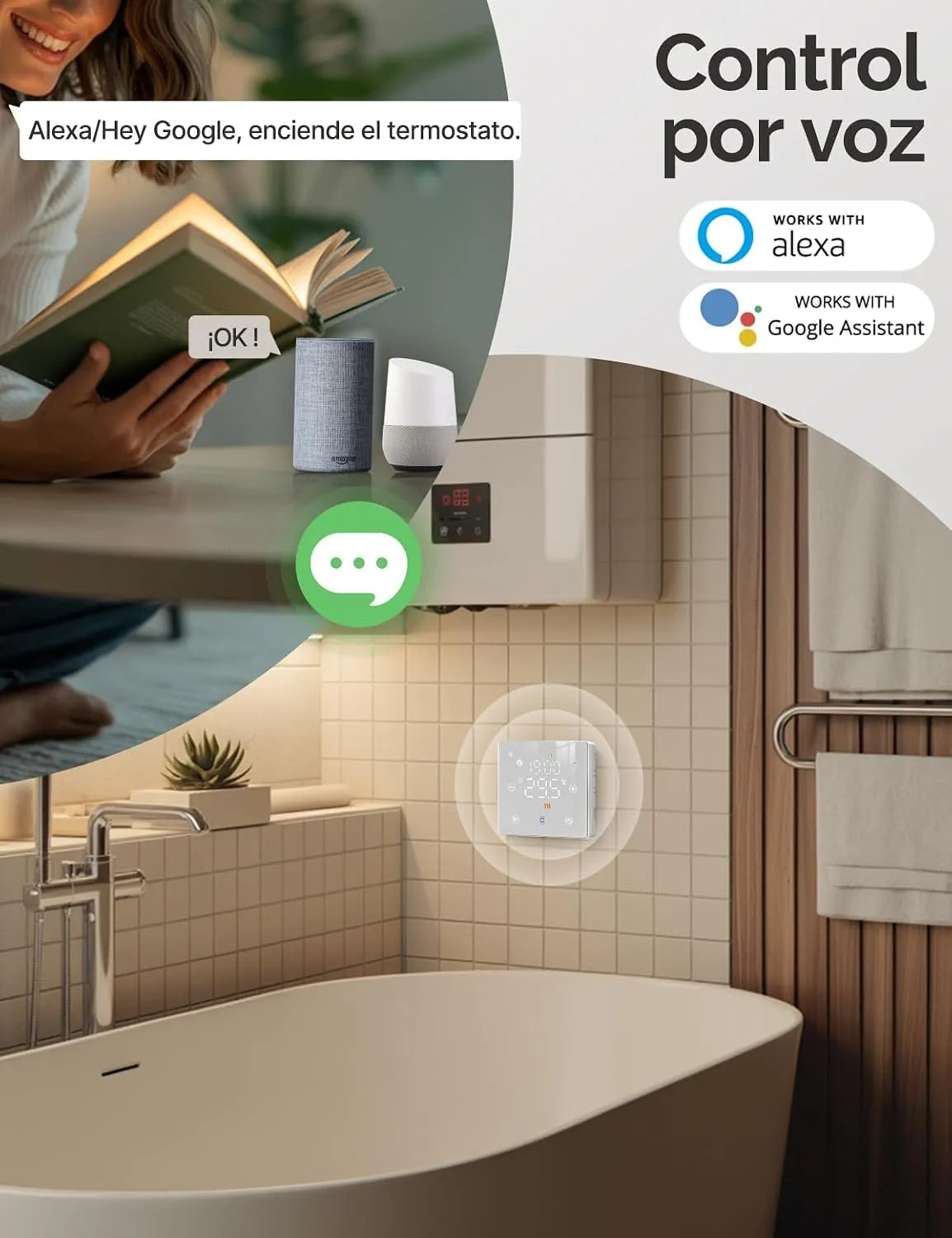 MOES Pametni Termostat Zigbee Baterijski 1 Kos