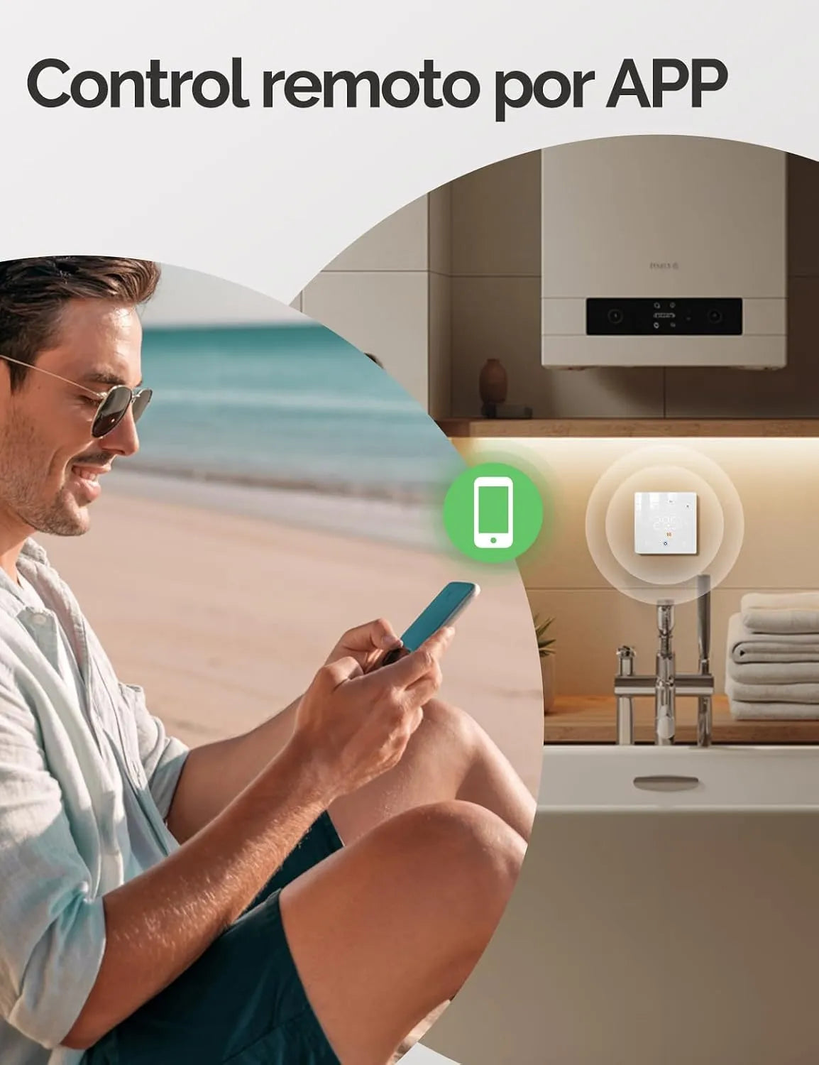 MOES Pametni Termostat Zigbee Baterijski 1 Kos